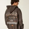 Boxy McLaren Graphic Zip-Up Hoodie