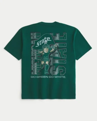 Boxy Michigan State University Graphic Tee