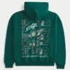 Boxy Michigan State University Spartans Graphic Hoodie Boxy Michigan State University Spartans Graphic Hoodie