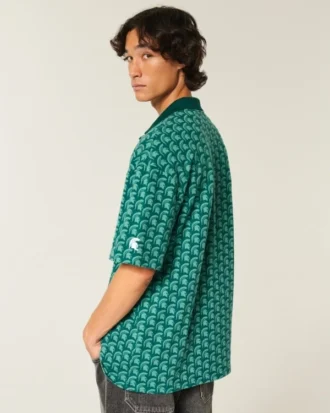 Boxy Michigan State University Spartans Graphic Polo