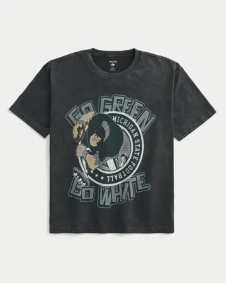 Boxy Michigan State University Spartans Graphic Tee