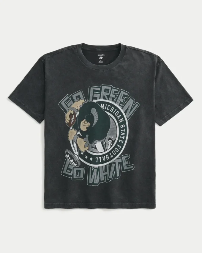 Boxy Michigan State University Spartans Graphic Tee Boxy Michigan State University Spartans Graphic Tee