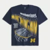 Boxy Michigan Wolverines Graphic Tee