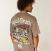 Boxy NASCAR Liquid Death Graphic Tee
