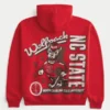 Boxy North Carolina State University Wolfpack Graphic Hoodie Boxy North Carolina State University Wolfpack Graphic Hoodie