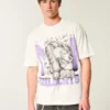 Boxy Northwestern University Wildcats Graphic Tee