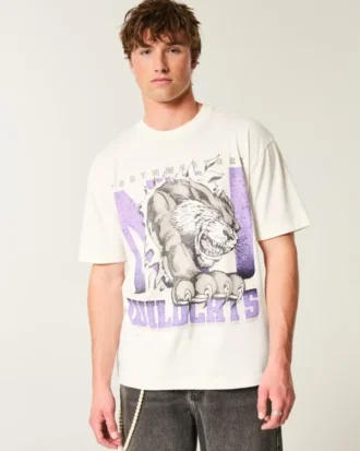 Boxy Northwestern University Wildcats Graphic Tee