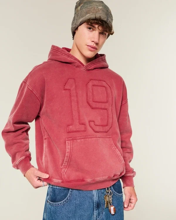 Boxy Number Graphic Hoodie Boxy Number Graphic Hoodie