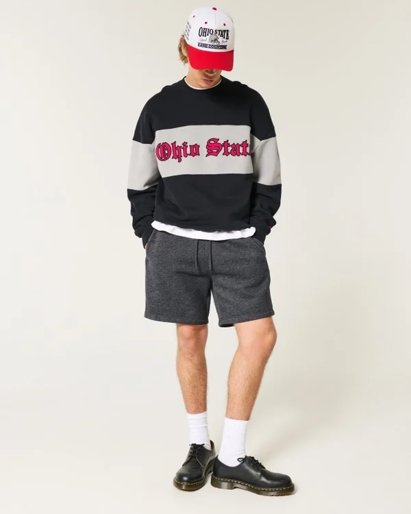 Boxy Ohio State Graphic Crew Sweatshirt Boxy Ohio State Graphic Crew Sweatshirt