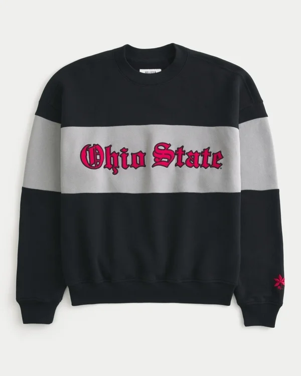 Boxy Ohio State Graphic Crew Sweatshirt Boxy Ohio State Graphic Crew Sweatshirt
