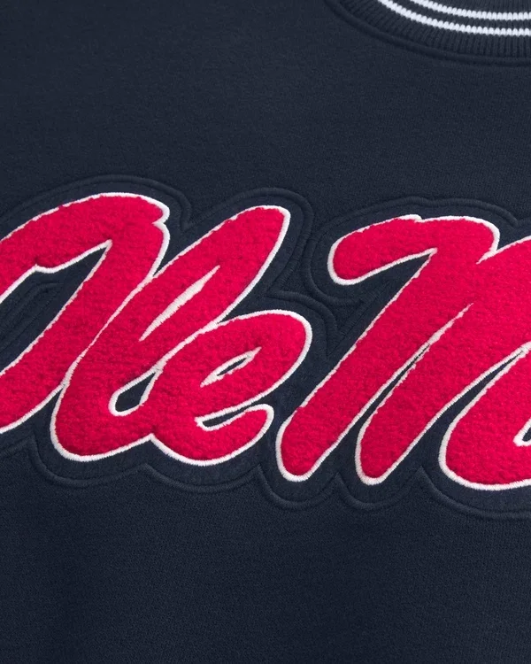 Boxy Ole Miss Graphic Crew Sweatshirt Boxy Ole Miss Graphic Crew Sweatshirt