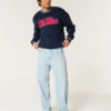 Boxy Ole Miss Graphic Crew Sweatshirt Boxy Ole Miss Graphic Crew Sweatshirt