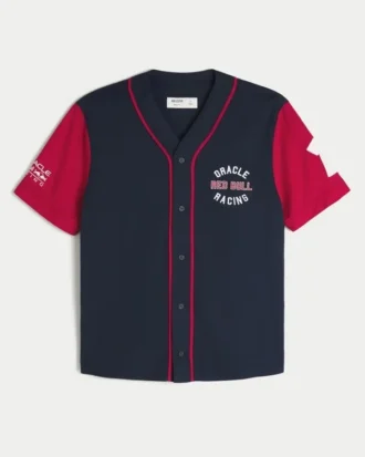 Boxy Oracle Red Bull Racing Baseball Jersey Boxy Oracle Red Bull Racing Baseball Jersey