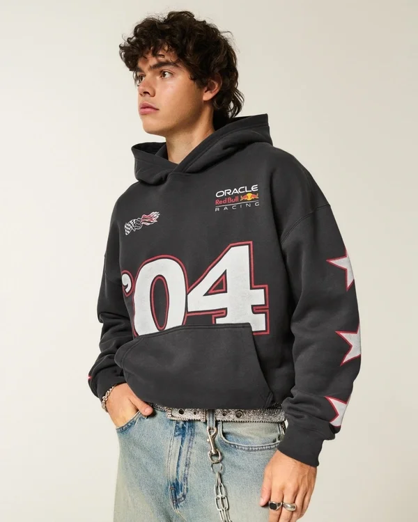 Boxy Oracle Red Bull Racing Graphic Hoodie Boxy Oracle Red Bull Racing Graphic Hoodie