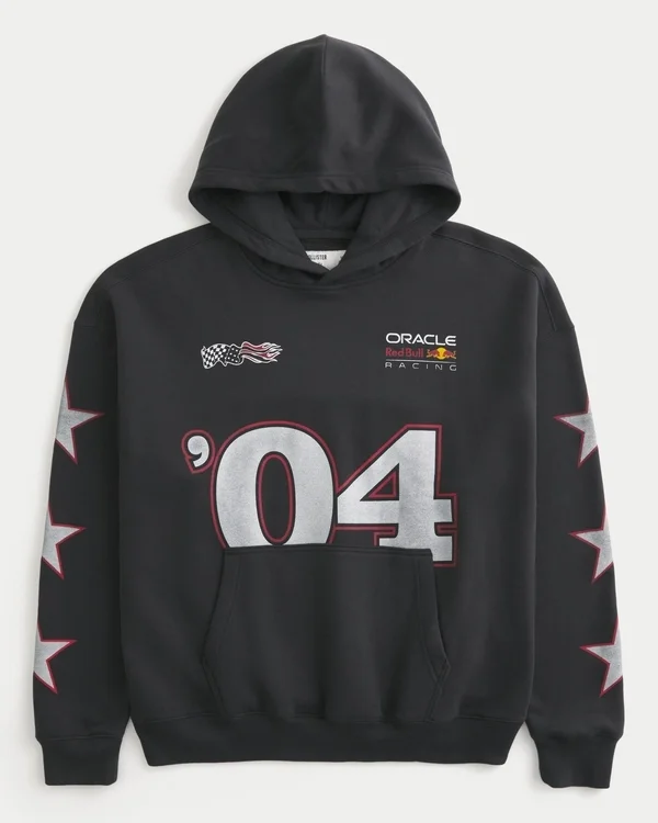 Boxy Oracle Red Bull Racing Graphic Hoodie Boxy Oracle Red Bull Racing Graphic Hoodie