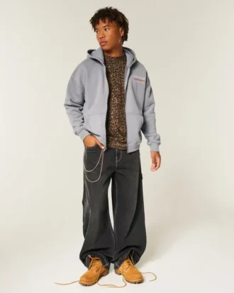 boxy oracle red bull racing graphic zip up hoodie 2 330x413 - Boxy Oracle Red Bull Racing Graphic Zip-Up Hoodie