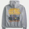 Boxy Oracle Red Bull Racing Graphic Zip-Up Hoodie