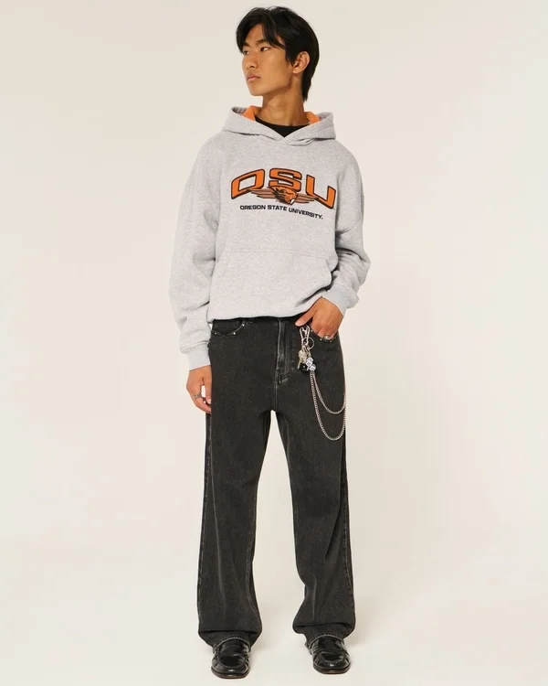 Boxy Oregon State University Beavers Graphic Hoodie Boxy Oregon State University Beavers Graphic Hoodie