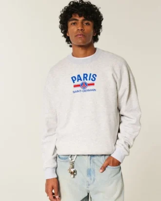 Boxy Paris Saint-Germain Graphic Crew Sweatshirt