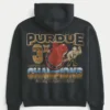 Boxy Purdue University Graphic Hoodie Boxy Purdue University Graphic Hoodie