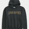 Boxy Purdue University Graphic Hoodie Boxy Purdue University Graphic Hoodie