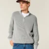 Boxy Quarter-Zip Sweater