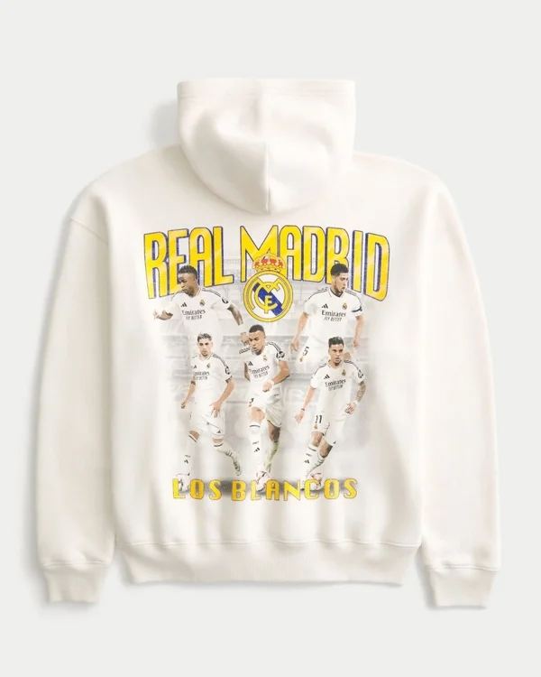 Boxy Real Madrid CF Graphic Hoodie Boxy Real Madrid CF Graphic Hoodie