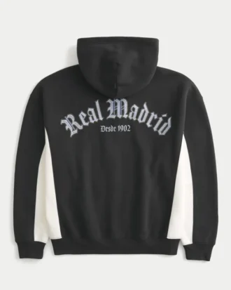 Boxy Real Madrid CF Graphic Zip-Up Hoodie