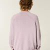 Boxy Roll-Neck Crew Sweater