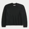 Boxy Roll-Neck Crew Sweater