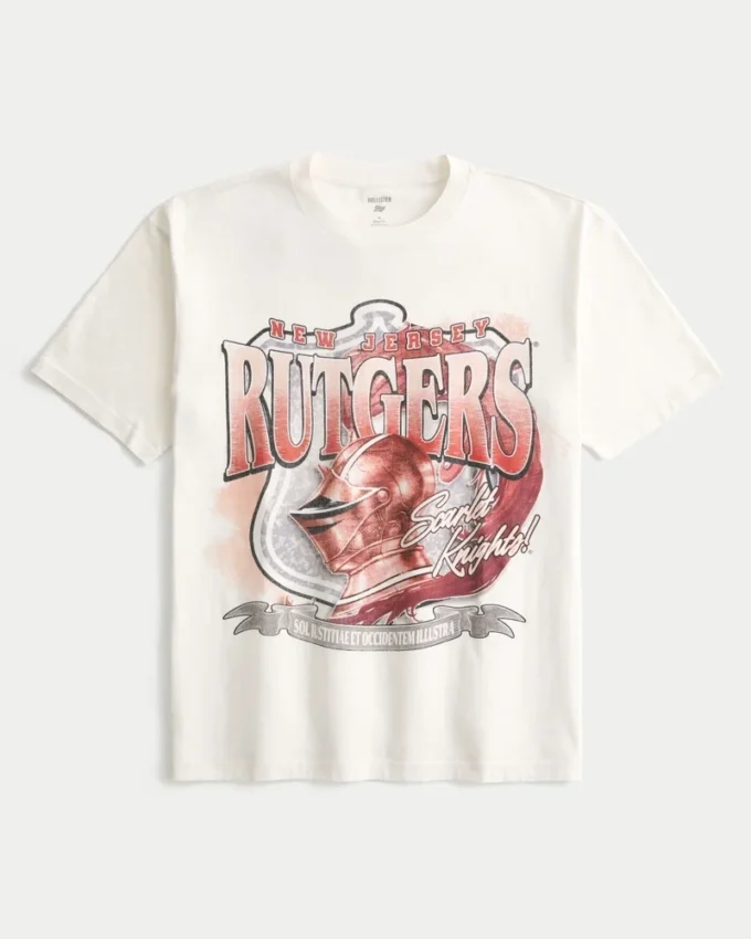 Boxy Rutgers University Graphic Tee