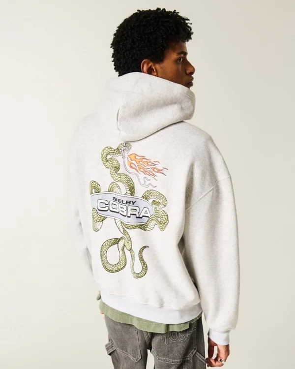 Boxy Shelby Cobra Graphic Hoodie Boxy Shelby Cobra Graphic Hoodie