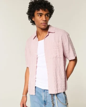Boxy Short-Sleeve Pocket Shirt