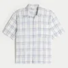 Boxy Short-Sleeve Pocket Shirt