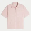 Boxy Short-Sleeve Pocket Shirt