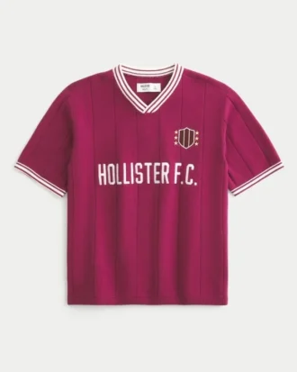 Boxy Short-Sleeve Sweater Polo