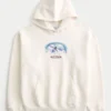 Boxy St. Anton Ski Graphic Hoodie Boxy St. Anton Ski Graphic Hoodie