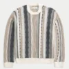 Boxy Striped Crew Sweater