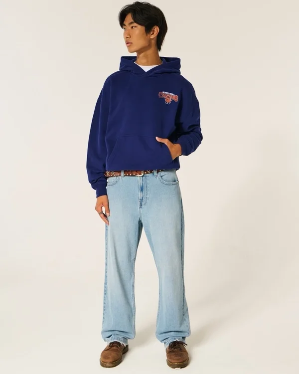 Boxy Syracuse University Orange Graphic Hoodie Boxy Syracuse University Orange Graphic Hoodie