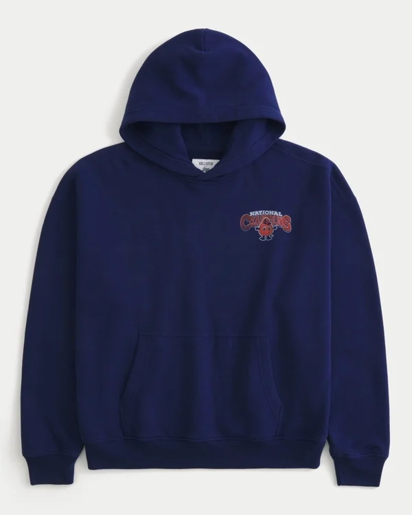 Boxy Syracuse University Orange Graphic Hoodie Boxy Syracuse University Orange Graphic Hoodie