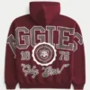 Boxy Texas A&M University Aggies Graphic Hoodie Boxy Texas A&M University Aggies Graphic Hoodie