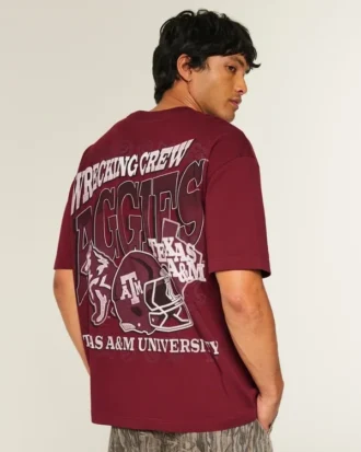 Boxy Texas A&M University Aggies Graphic Tee Boxy Texas A&M University Aggies Graphic Tee