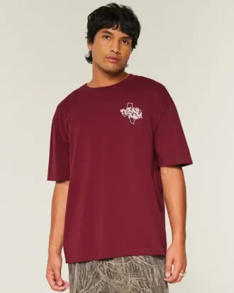 Boxy Texas A&M University Aggies Graphic Tee Boxy Texas A&M University Aggies Graphic Tee