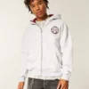 Boxy Texas A&M University Aggies Graphic Zip-Up Hoodie Boxy Texas A&M University Aggies Graphic Zip-Up Hoodie