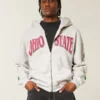 Boxy The Ohio State University Buckeyes Graphic Zip-Up Hoodie Boxy The Ohio State University Buckeyes Graphic Zip-Up Hoodie