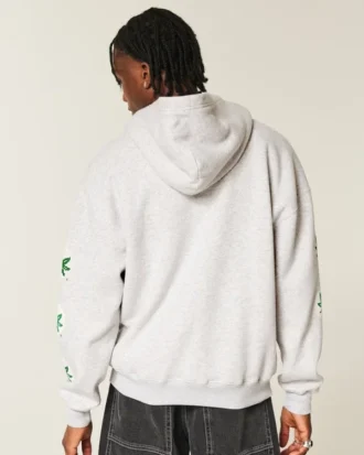 Boxy The Ohio State University Buckeyes Graphic Zip-Up Hoodie Boxy The Ohio State University Buckeyes Graphic Zip-Up Hoodie