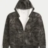 Boxy Thermal-Lined Camo Zip-Up Hoodie Boxy Thermal-Lined Camo Zip-Up Hoodie