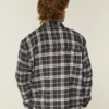 Boxy Thermal-Lined Flannel Shirt