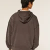 Boxy Thermal-Lined Zip-Up Hoodie Boxy Thermal-Lined Zip-Up Hoodie