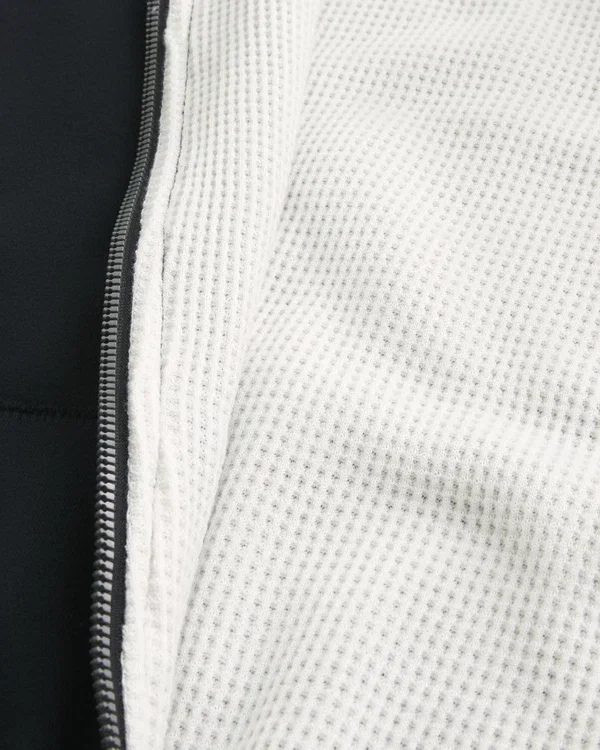 Boxy Thermal-Lined Zip-Up Hoodie Boxy Thermal-Lined Zip-Up Hoodie